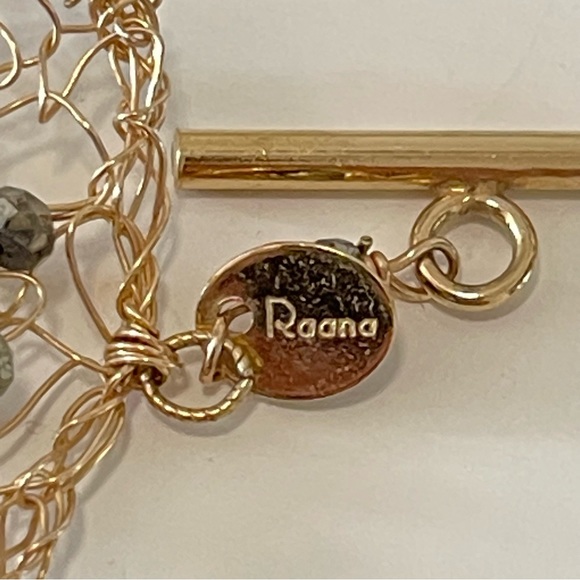 Wire Crochet Gold Bracelet by Raana - Picture 4 of 4